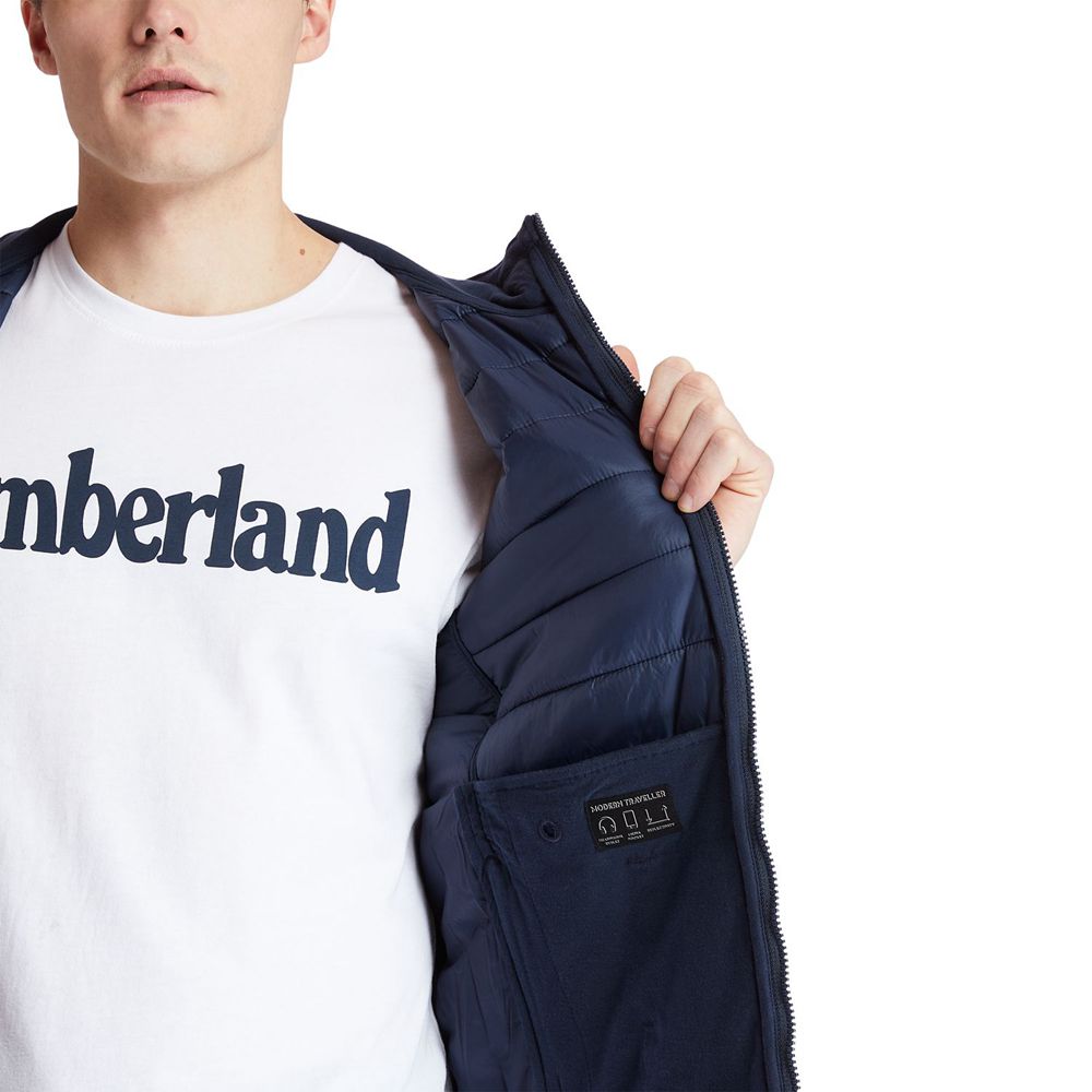 Chaquetas Timberland Argentina Hombre - Mt. Cabot Hybrid - Azul Marino - FMAPTZ-102